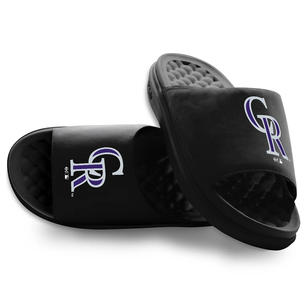 Unisex ISlide Black Colorado Rockies Primary Motive Slide Sandals