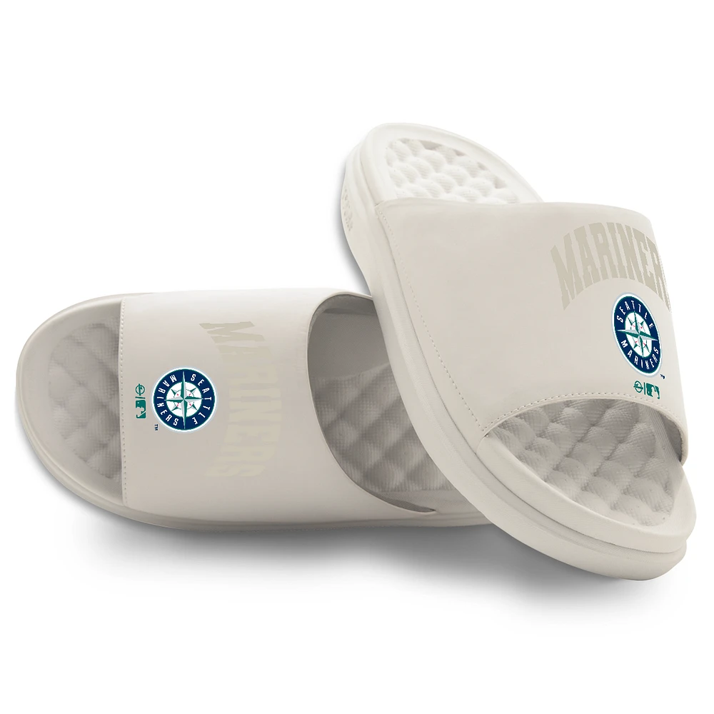 Unisex ISlide Cream Seattle Mariners Tonal Pop Motive Slide Sandals