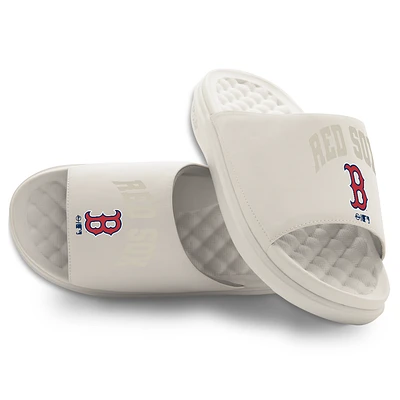 Unisex ISlide Cream Boston Red Sox Tonal Pop Motive Slide Sandals