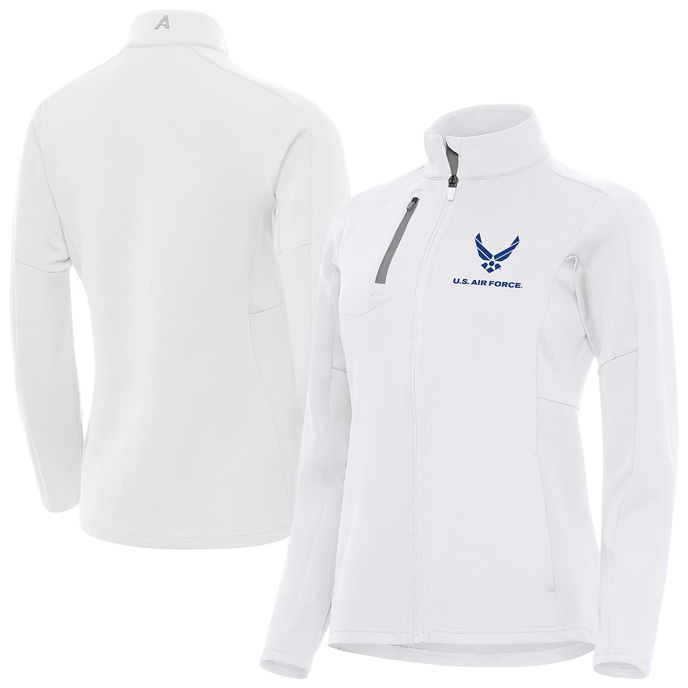 Women's Antigua White Air Force Generation Full-Zip Jacket