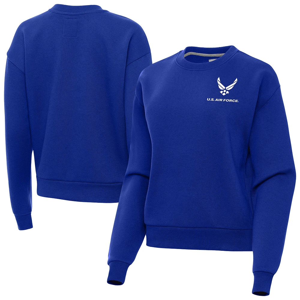 Women's Antigua Royal Air Force Victory Pullover Sweatshirt