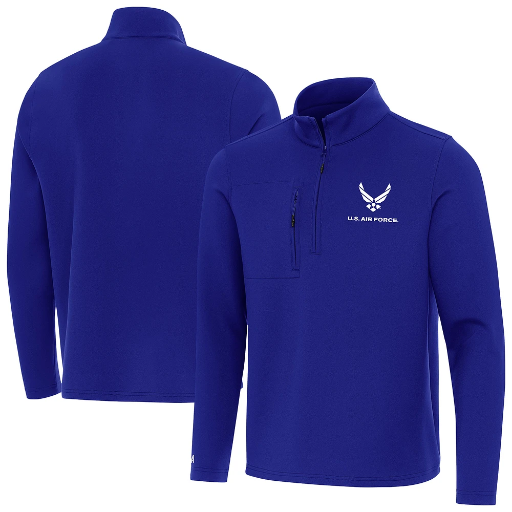 Men's Antigua Royal Air Force Insider Quarter-Zip Jacket