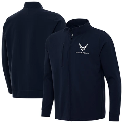 Men's Antigua Navy Air Force Regard Full-Zip Jacket