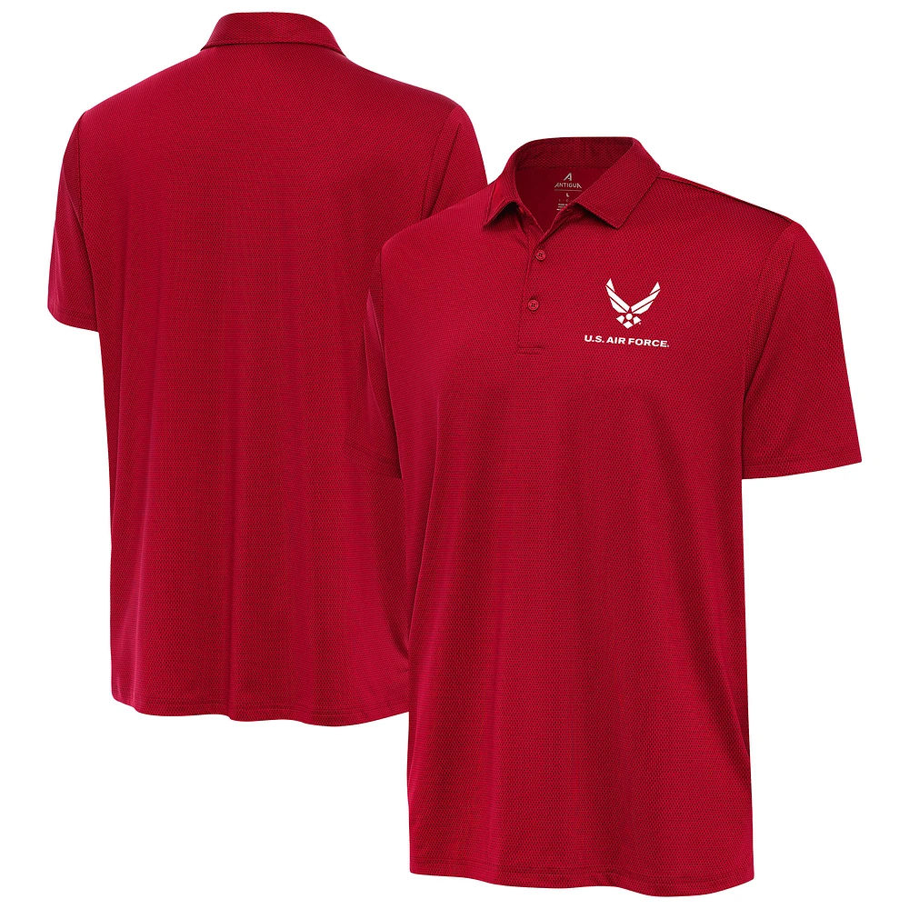 Men's Antigua Red Air Force Ellipse Polo