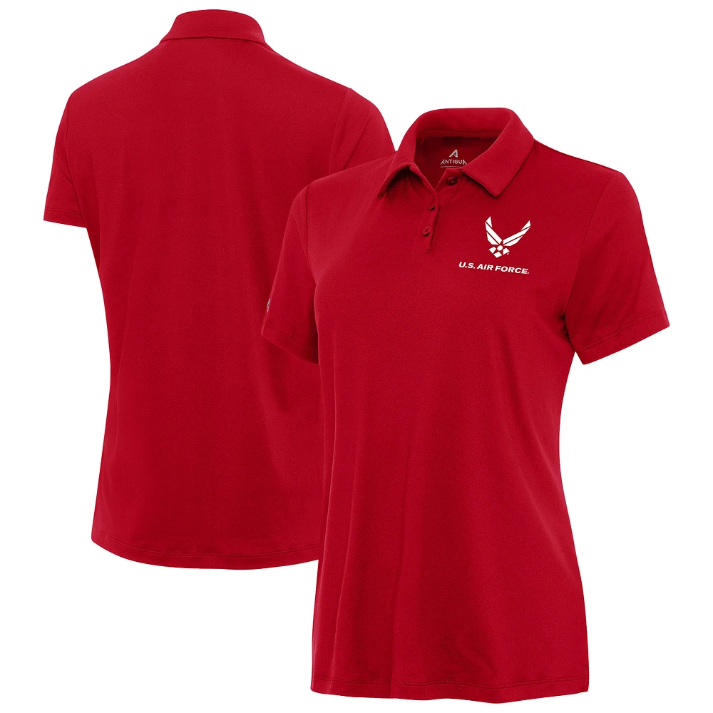 Women's Antigua Red Air Force Reprocess Polo