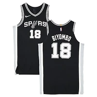 Bismack Biyombo San Antonio Spurs Game-Used #18 Black Nike Jersey vs. Cleveland Cavaliers on March 27, 2025 - Size 52+6