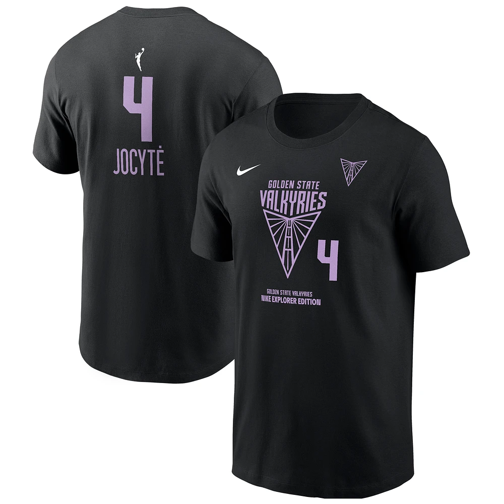 Unisex Nike Justė Jocytė Black Golden State Valkyries Name & Number T-Shirt