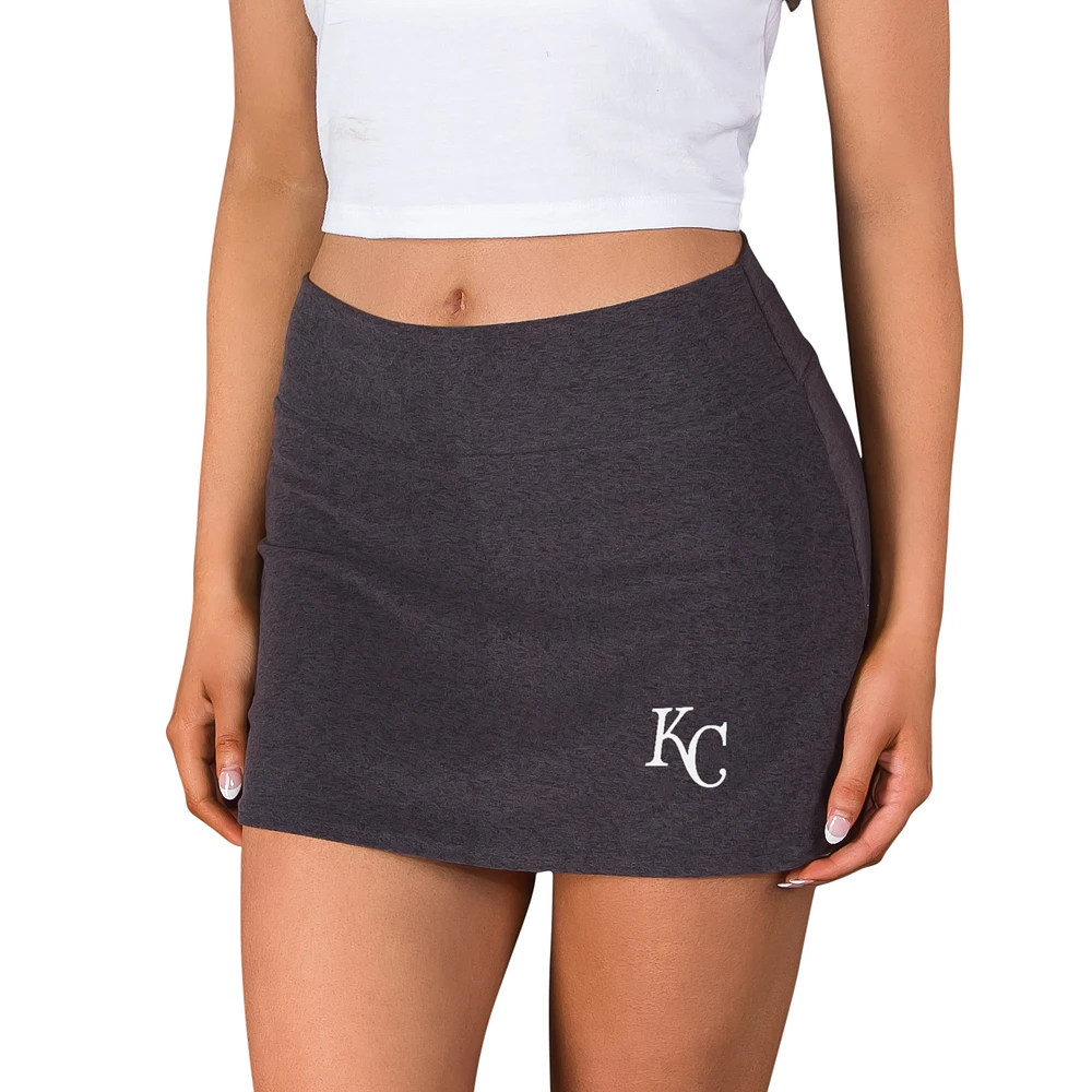 Women's Concepts Sport Charcoal Kansas City Royals Centerline Knit Skort