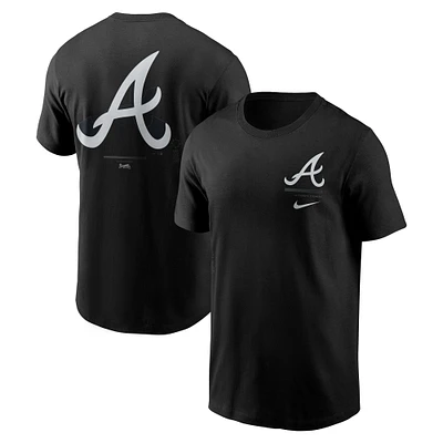 Men's Nike Black Atlanta Braves Lights Out Bar Loading T-Shirt