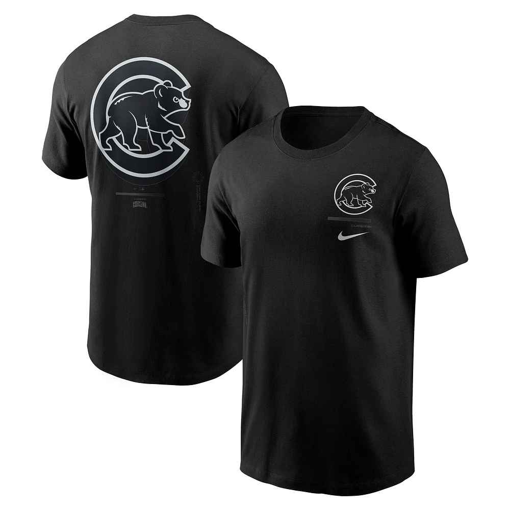 Men's Nike Black Chicago Cubs Bar Loading T-Shirt