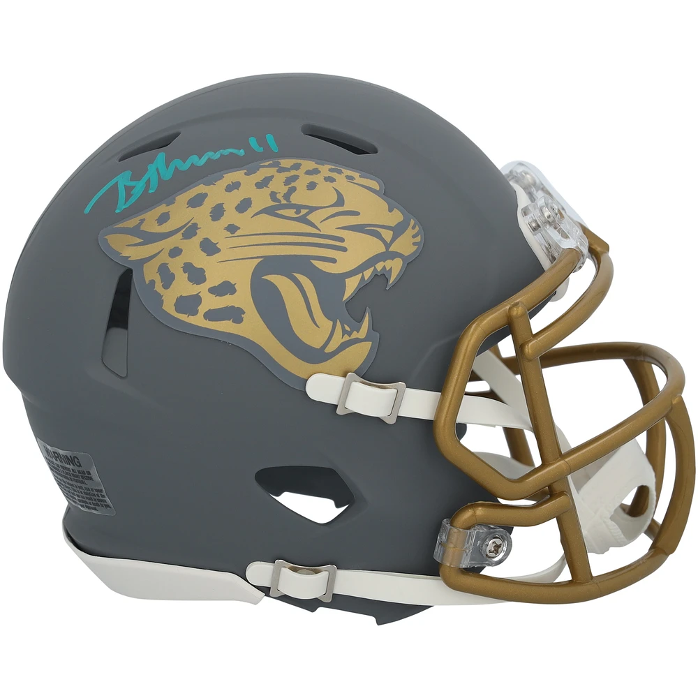 Brian Thomas Jr. Jacksonville Jaguars Autographed Riddell 2024 Slate Speed Mini Helmet
