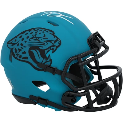 Trevor Lawrence Jacksonville Jaguars Autographed Riddell Rave Speed Mini Helmet