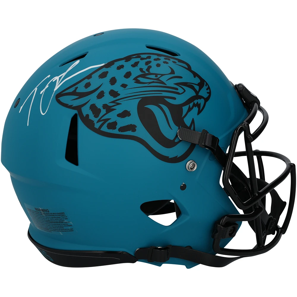 Trevor Lawrence Jacksonville Jaguars Autographed Riddell Rave Speed Authentic Helmet