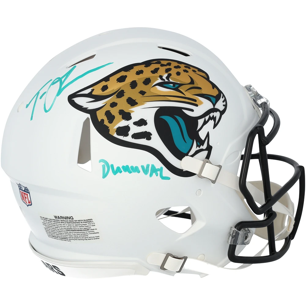 Trevor Lawrence Jacksonville Jaguars Autographed Riddell 2024 Alternate Speed Authentic Helmet with "Duuuval" Inscription