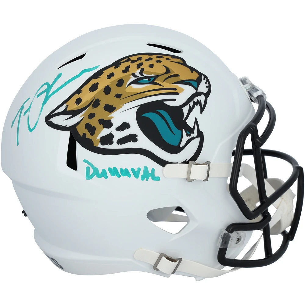 Trevor Lawrence Jacksonville Jaguars Autographed Riddell 2024 Alternate Speed Replica Helmet with "Duuuval" Inscription