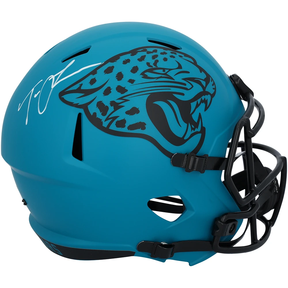 Trevor Lawrence Jacksonville Jaguars Autographed Riddell Rave Speed Replica Helmet