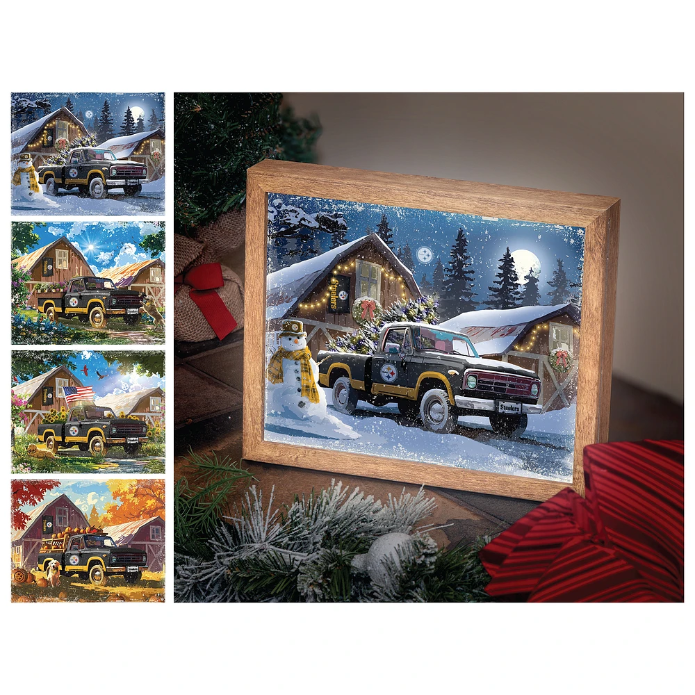 Pittsburgh Steelers 12" x 11" Four Seasons LED Light Box