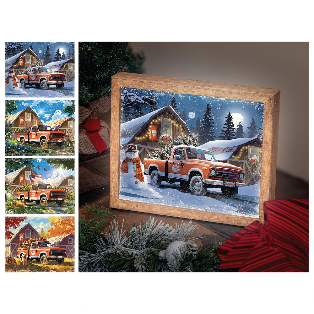 Clemson Tigers 12" x 11" Four Seasons LED Light Box