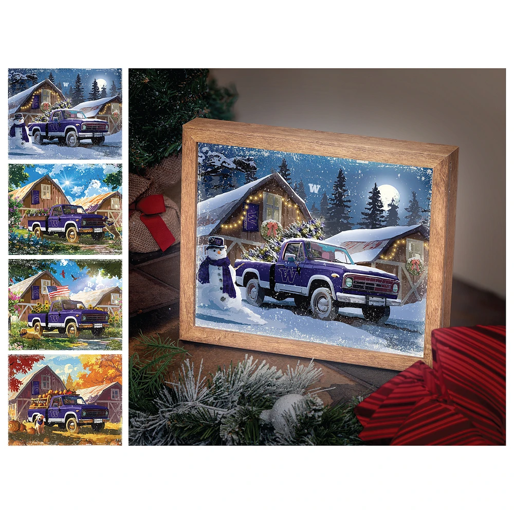 Washington Huskies 12" x 11" Four Seasons LED Light Box