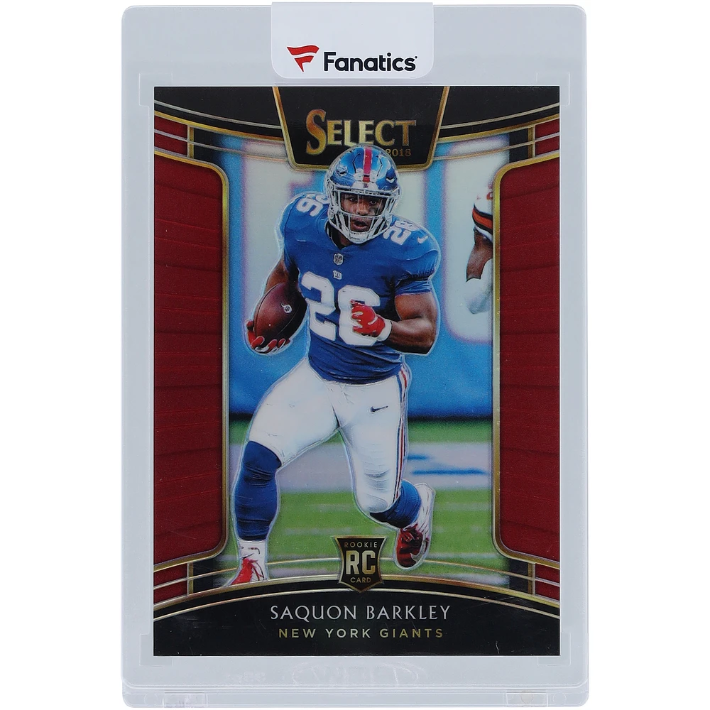 Saquon Barkley New York Giants 2018 Panini Select Red Prizm #17 #17/99 Rookie Card