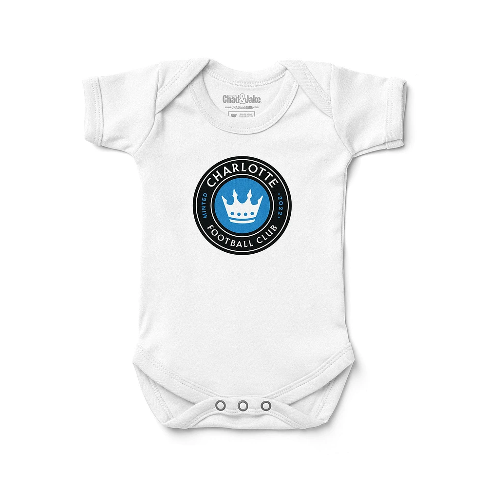Infant Chad & Jake White Charlotte FC Bodysuit