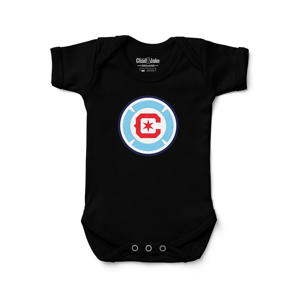 Infant Chad & Jake Black Chicago Fire Bodysuit