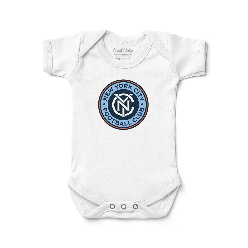 Infant Chad & Jake White New York City FC Bodysuit