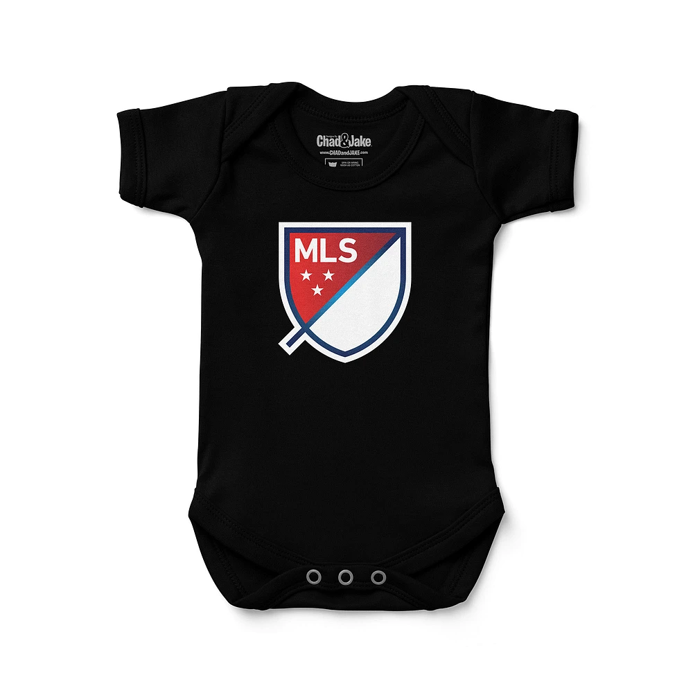 Infant Chad & Jake Black MLS Bodysuit