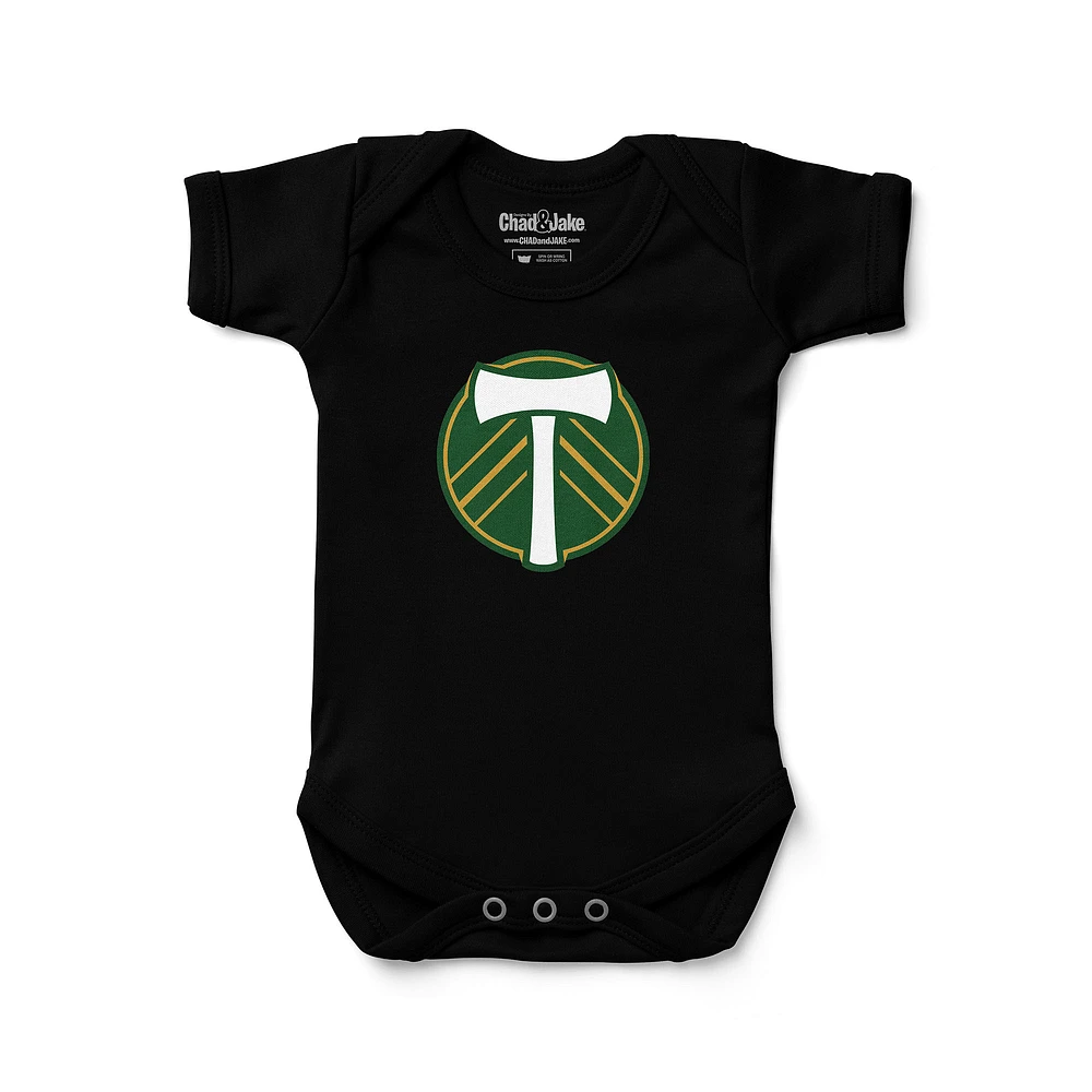 Infant Chad & Jake Black Portland Timbers Bodysuit