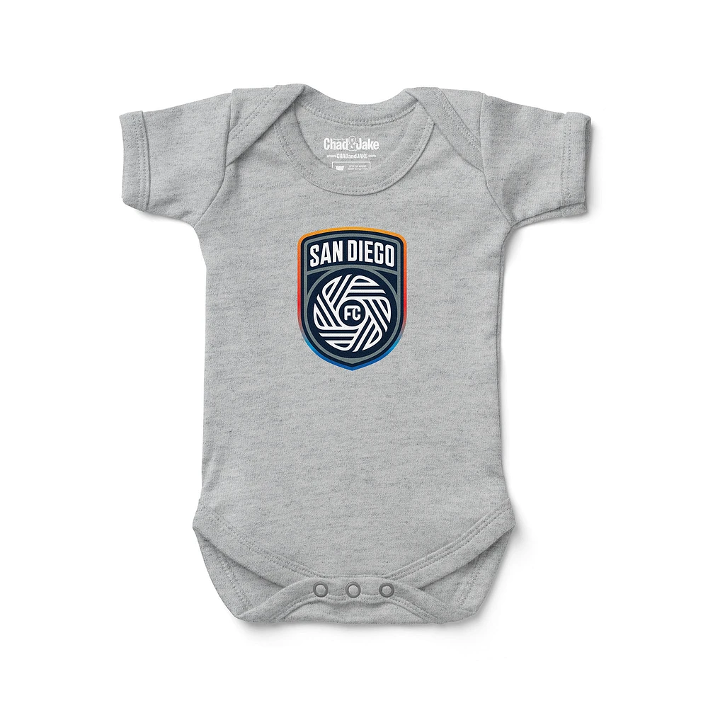 Infant Chad & Jake Heather Gray San Diego FC Bodysuit