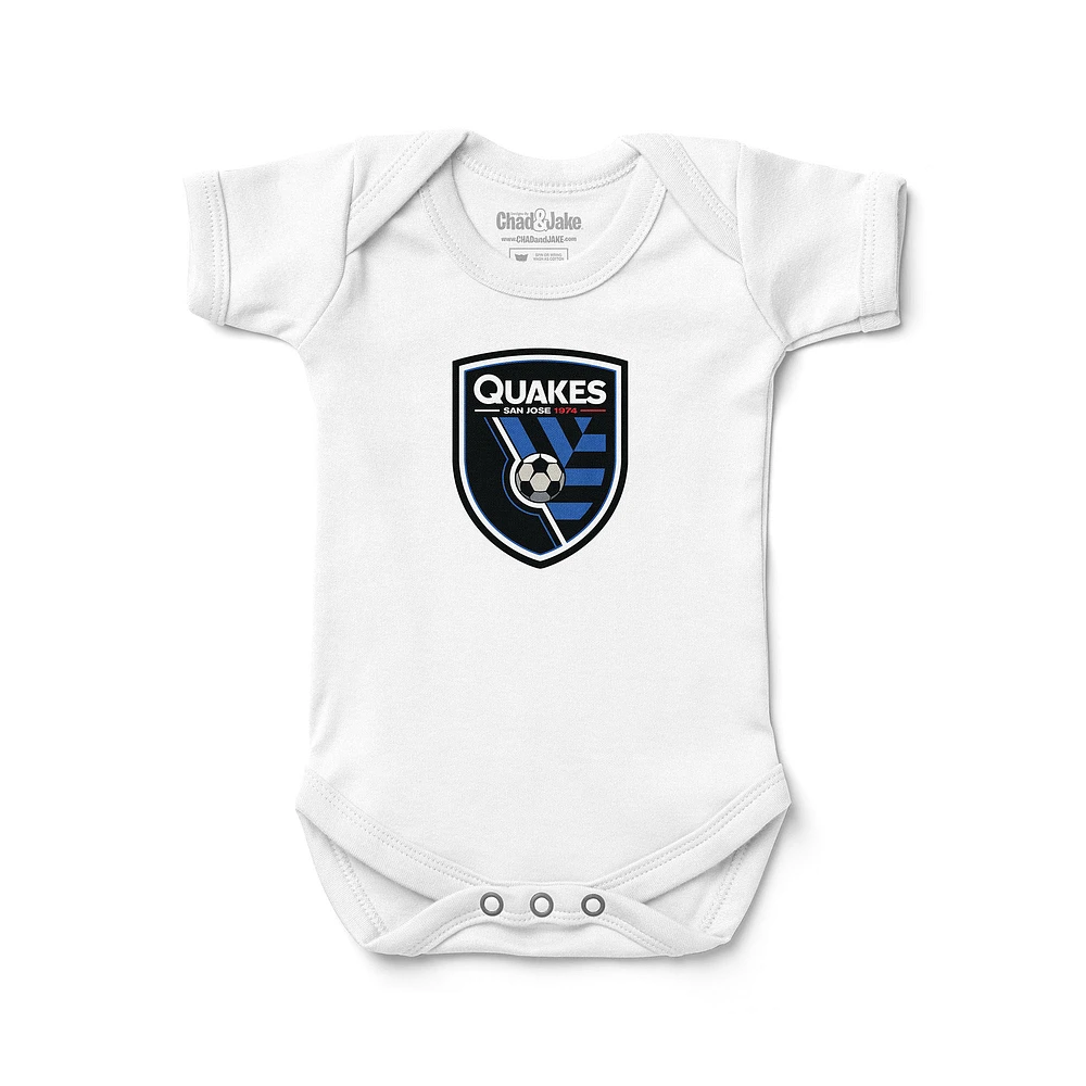 Infant Chad & Jake White San Jose Earthquakes Bodysuit