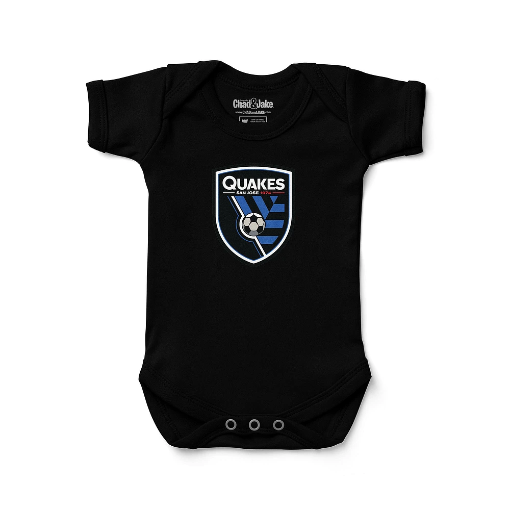 Infant Chad & Jake Black San Jose Earthquakes Bodysuit