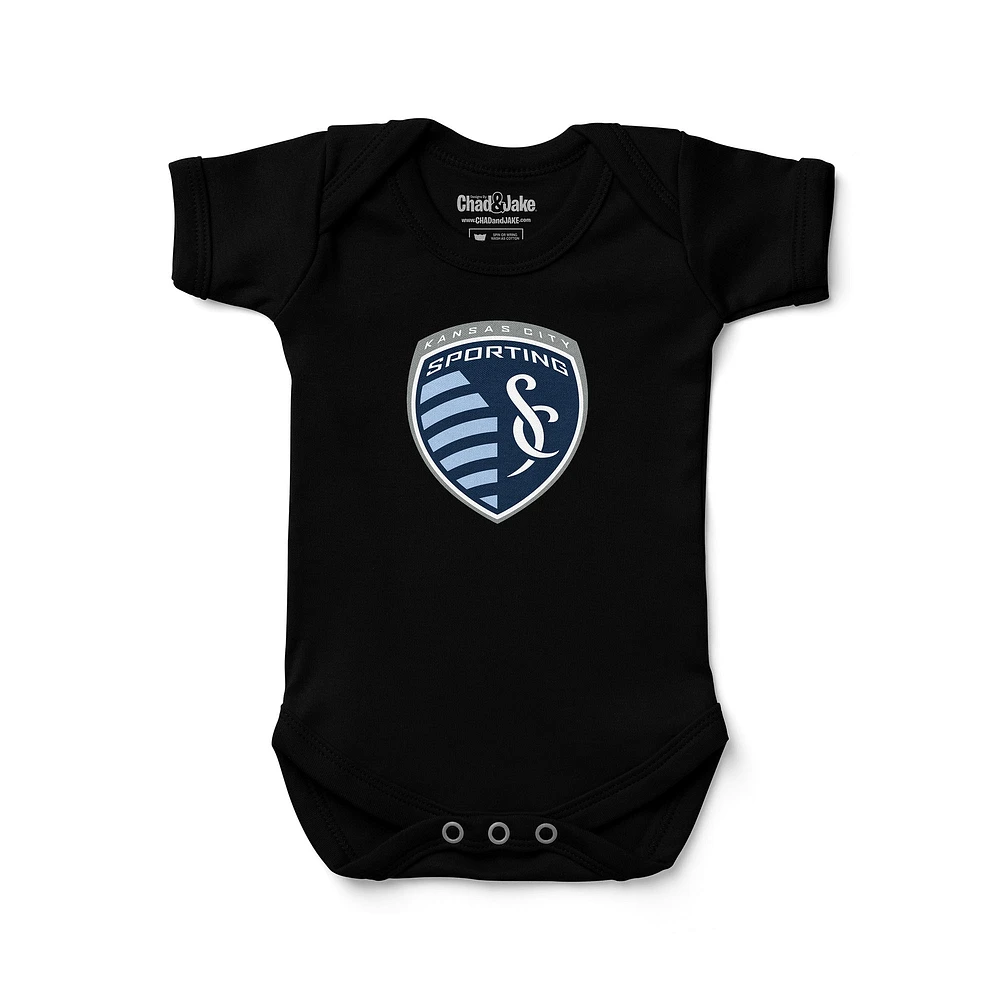 Infant Chad & Jake Black Sporting Kansas City Bodysuit