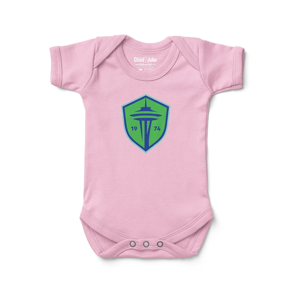 Infant Chad & Jake Pink Seattle Sounders FC Bodysuit