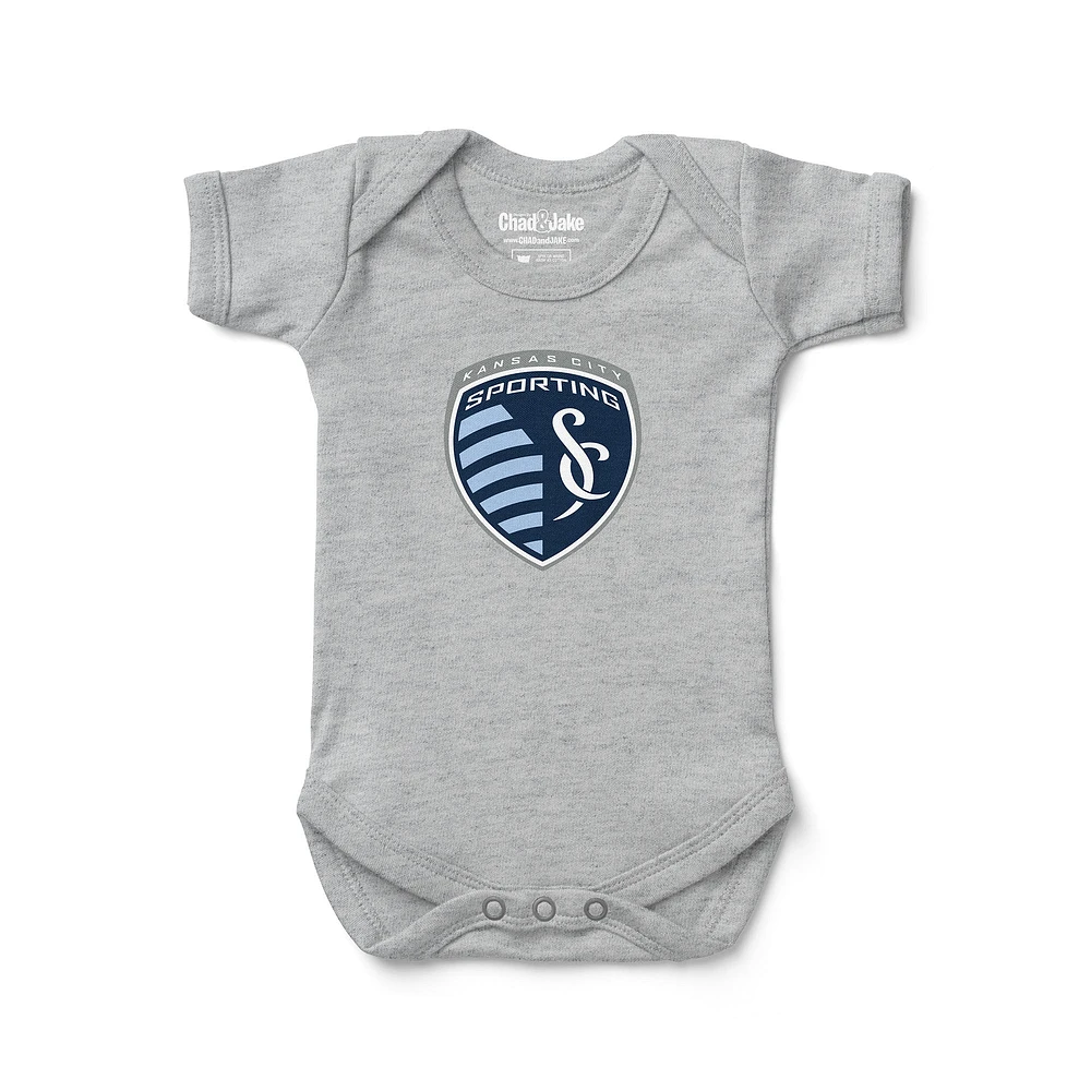 Infant Chad & Jake Heather Gray Sporting Kansas City Bodysuit