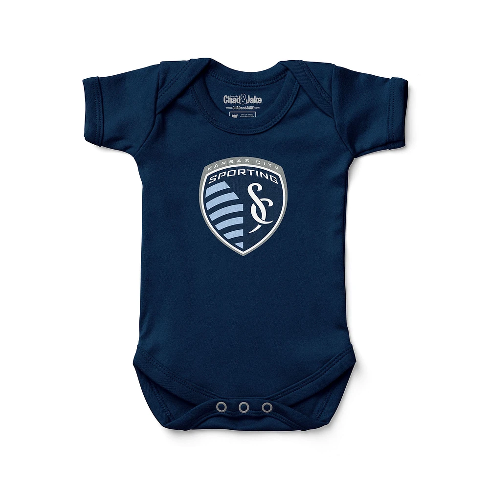 Infant Chad & Jake Navy Sporting Kansas City Bodysuit