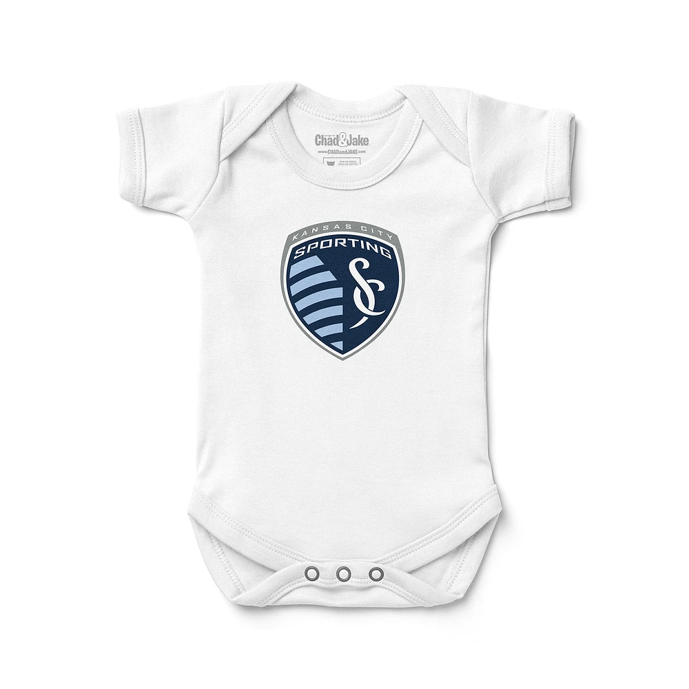 Infant Chad & Jake White Sporting Kansas City Bodysuit