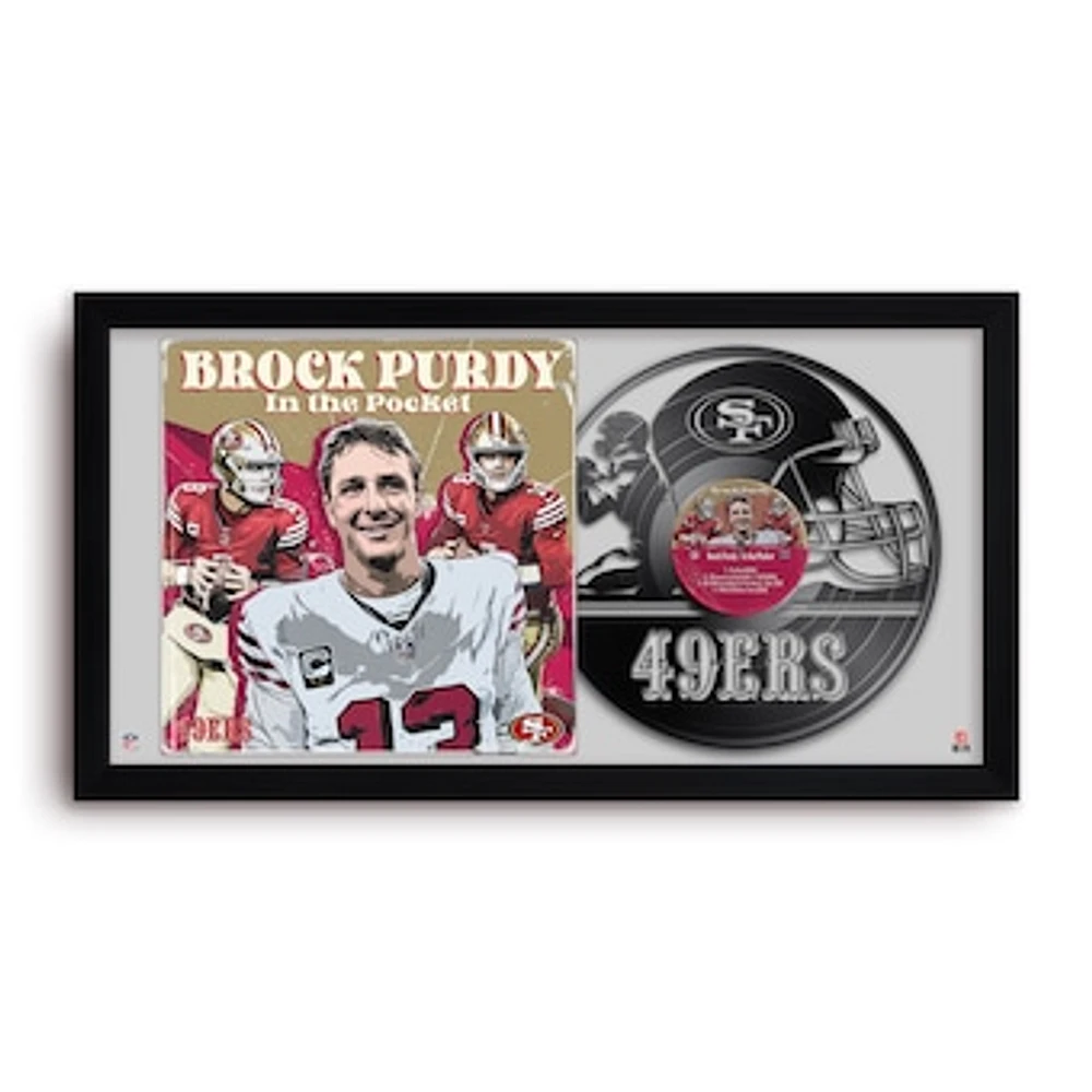 Brock Purdy San Francisco 49ers 14" x 26" Framed Art Vinyl Album Print