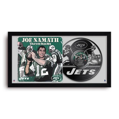 Joe Namath New York Jets 14" x 26" Framed Art Vinyl Album Print