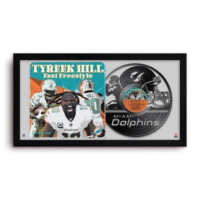 Tyreek Hill Miami Dolphins 14" x 26" Framed Art Vinyl Album Print