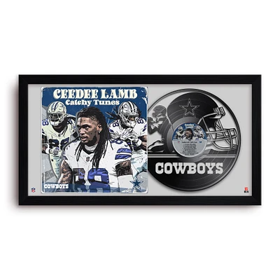 CeeDee Lamb Dallas Cowboys 14" x 26" Framed Art Vinyl Album Print