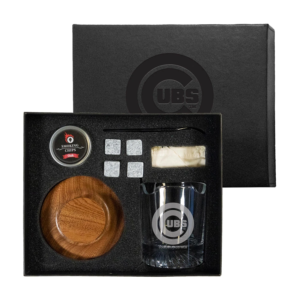 Chicago Cubs Nine-Piece Whiskey Smoke Set