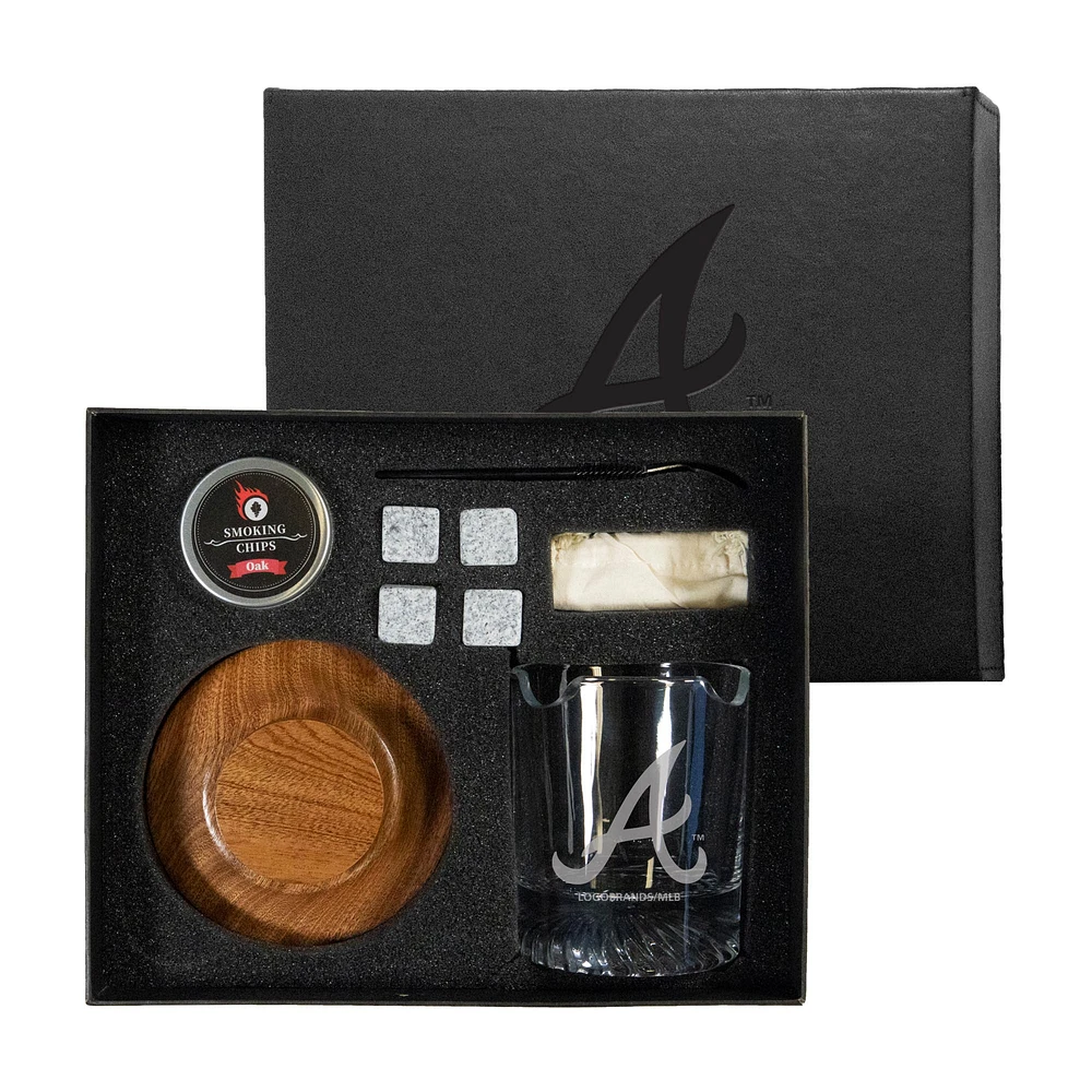 Atlanta Braves Nine-Piece Whiskey Smoke Set