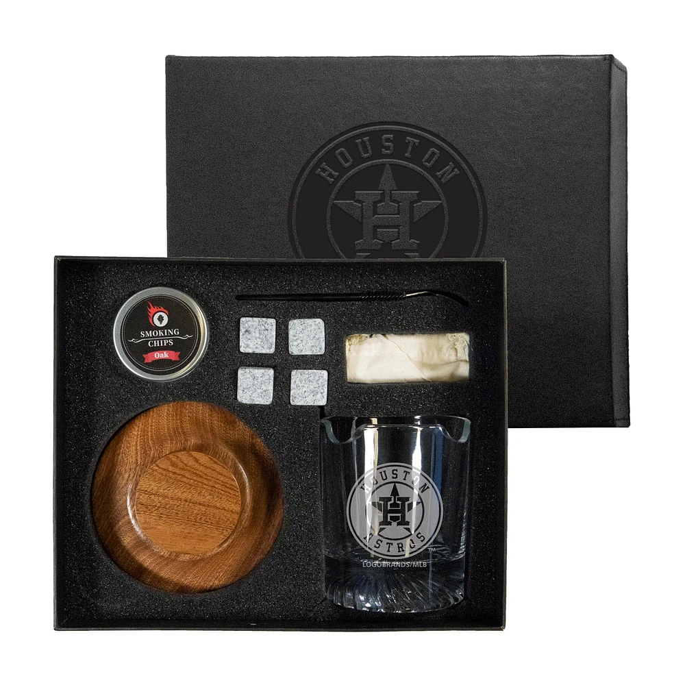 Houston Astros Nine-Piece Whiskey Smoke Set