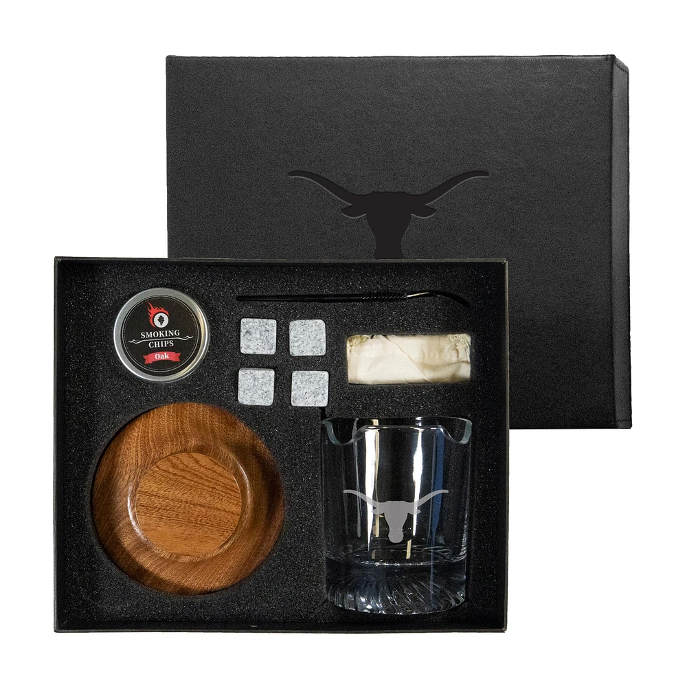 Texas Longhorns Nine-Piece Whiskey Smoke Set