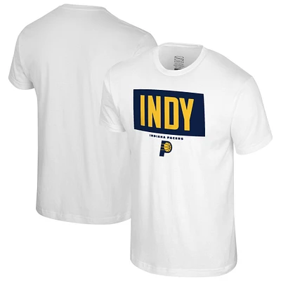 Men's Stadium Essentials White Indiana Pacers Crossbar T-Shirt