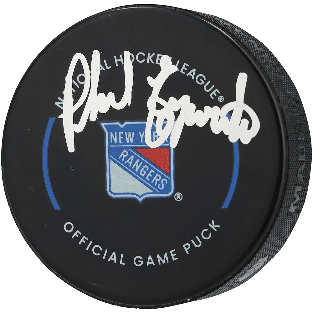 Phil Esposito New York Rangers Autographed Official Game Puck