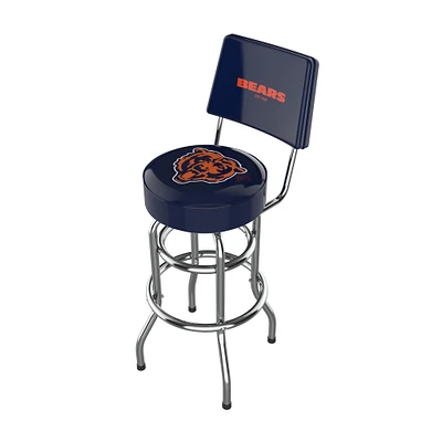 Imperial Blue Chicago Bears Chrome Bar Stool