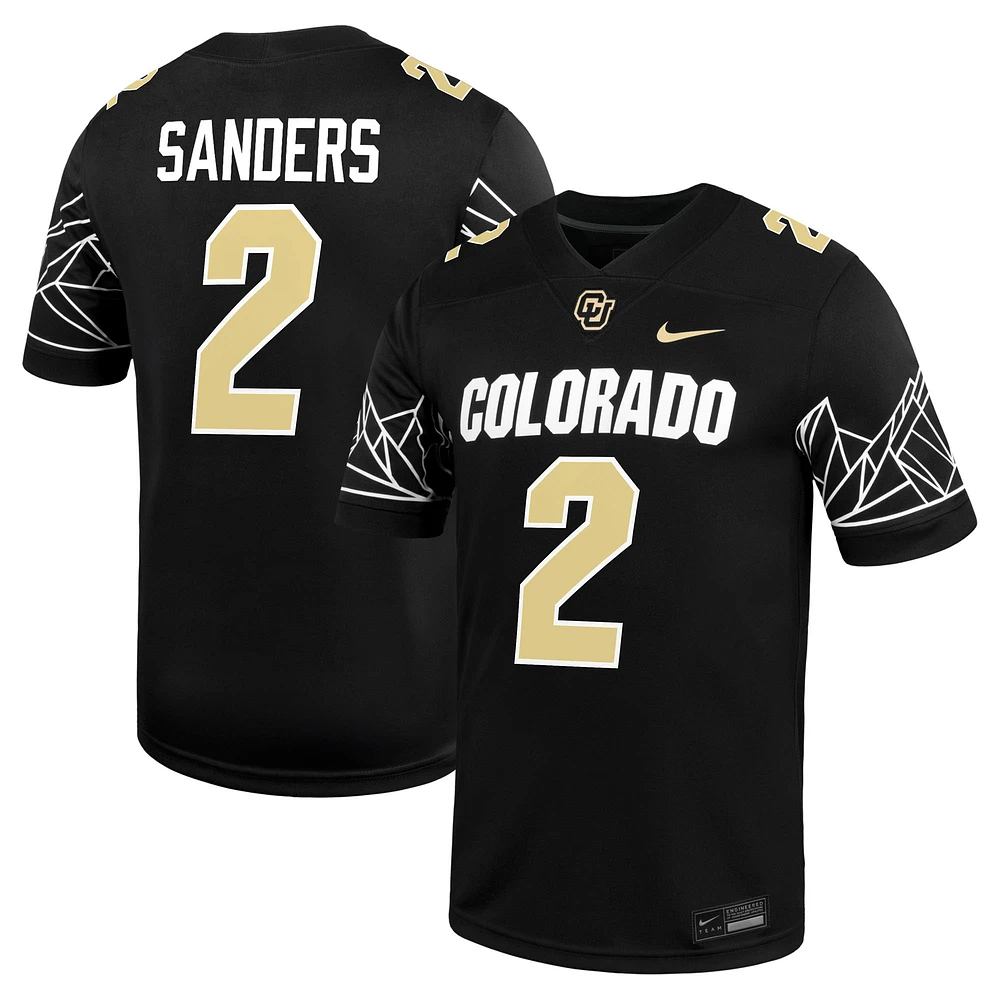 Men's Nike Shedeur Sanders Black Colorado Buffaloes Home Alumni Game Jersey