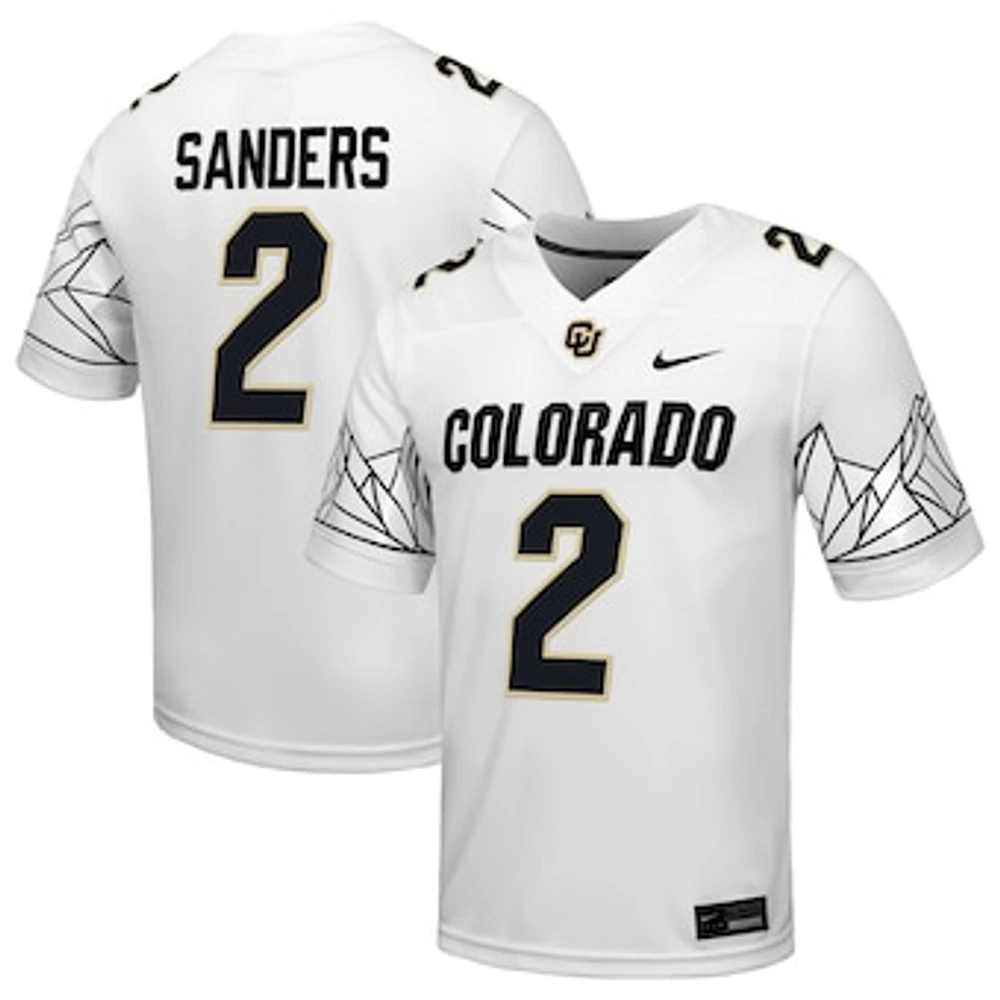 Men's Nike Shedeur Sanders White Colorado Buffaloes Alumni Game Jersey